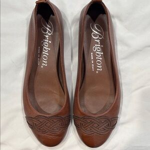 Brighton Women's Tan Leather Loafers